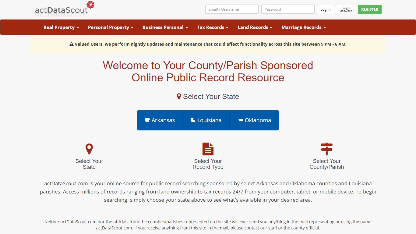 Union County, Arkansas Real Property Search - actDataScout